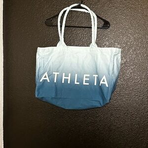 Athleta White and Blue Gradient Tote